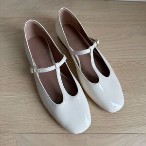 Linea Paolo Women's White Marla Mary Jane Flat Size 6.5 NEW